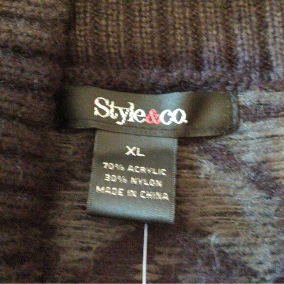 NWT Style & Co Christmas Holiday Fair Isle Sweater - Picture 6 of 7